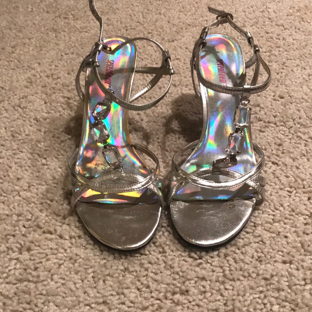 Silver sandals